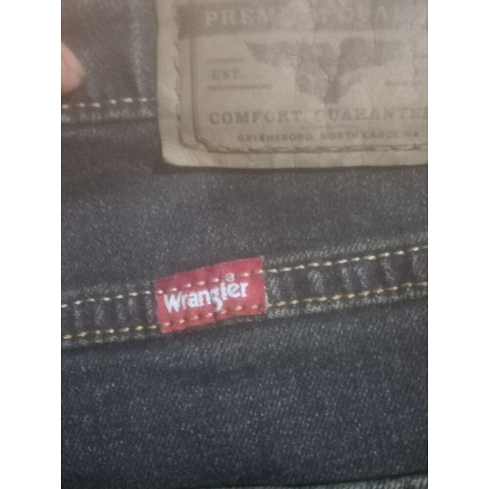 NWT New Men's Wrangler Premium Slim Straight Stretch Denim Jeans 29X30 Blue - Picture 7 of 10